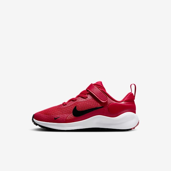 Red nike trainers kids discount